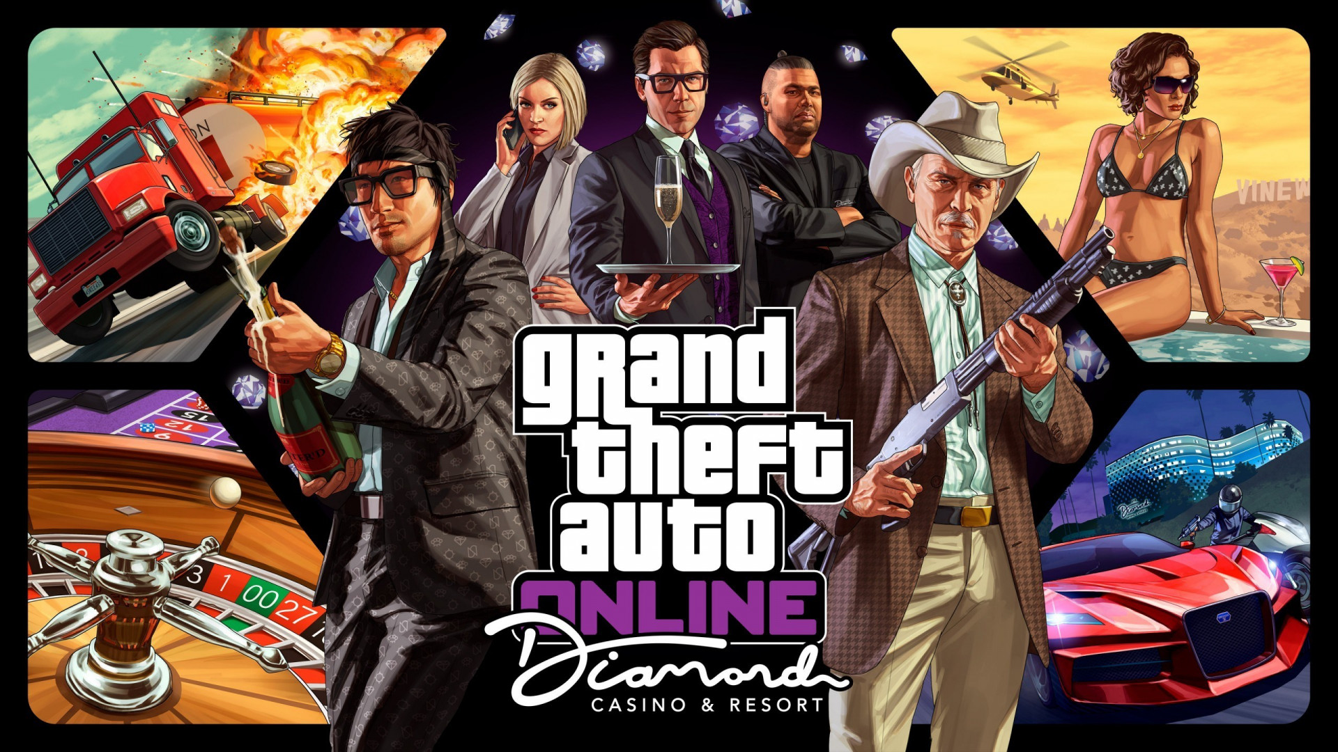 Download wallpaper: GTA Online Diamond Casino Resort 1920x1080