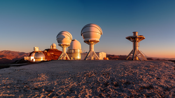 La Silla Observatory from Chilean Atacama Desert