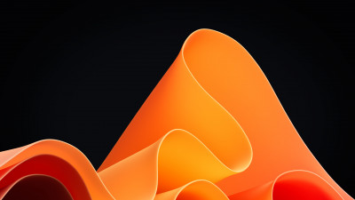 Orange waves in Windows 11
