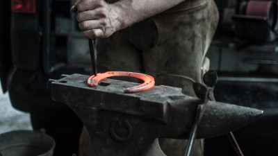 Blacksmith doing a Horseshoe
