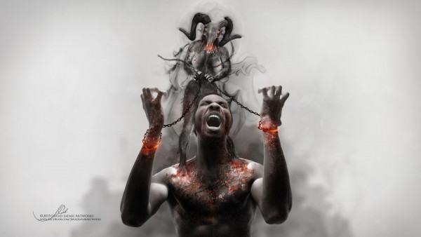 Photoshop artwork: Illustrating slavery