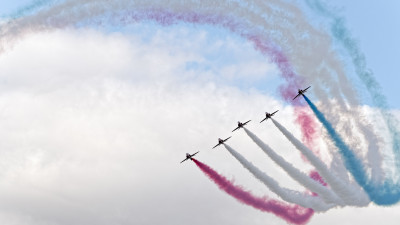 Red Arrows at Sywell Air Show