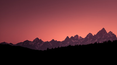 Sunset from Grand Teton