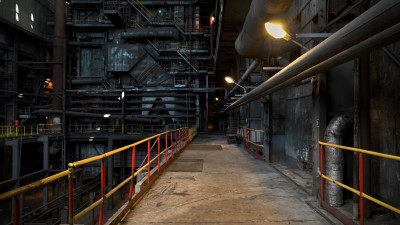 The inside of a power station