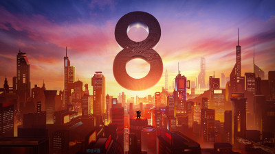 Xiaomi Mi 8. Poster from the launch event