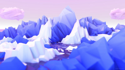 Low poly graphic design