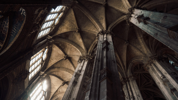 Medieval cathedral in Paris