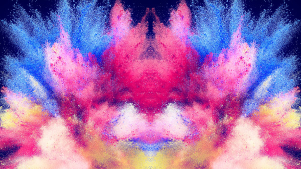 Abstract illustration: Powder colors