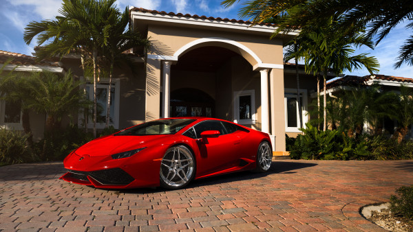 Red Lamborghini Huracan wallpaper | 4K UHD, sports car desktop background,  picture, automotive