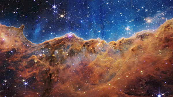 Cosmic Cliffs in the Carina Nebula