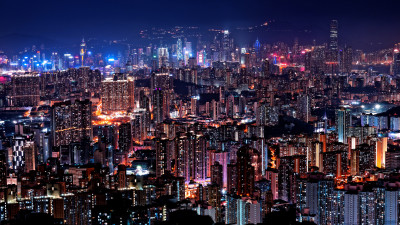 Hong Kong night lights