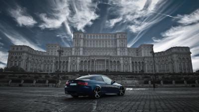BMW E92 M3 in front of Palace of the Parliament