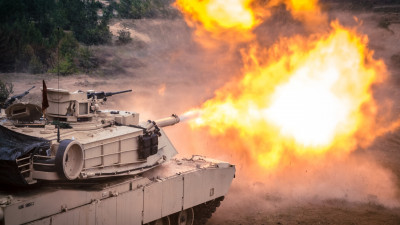 Tank firing exercise