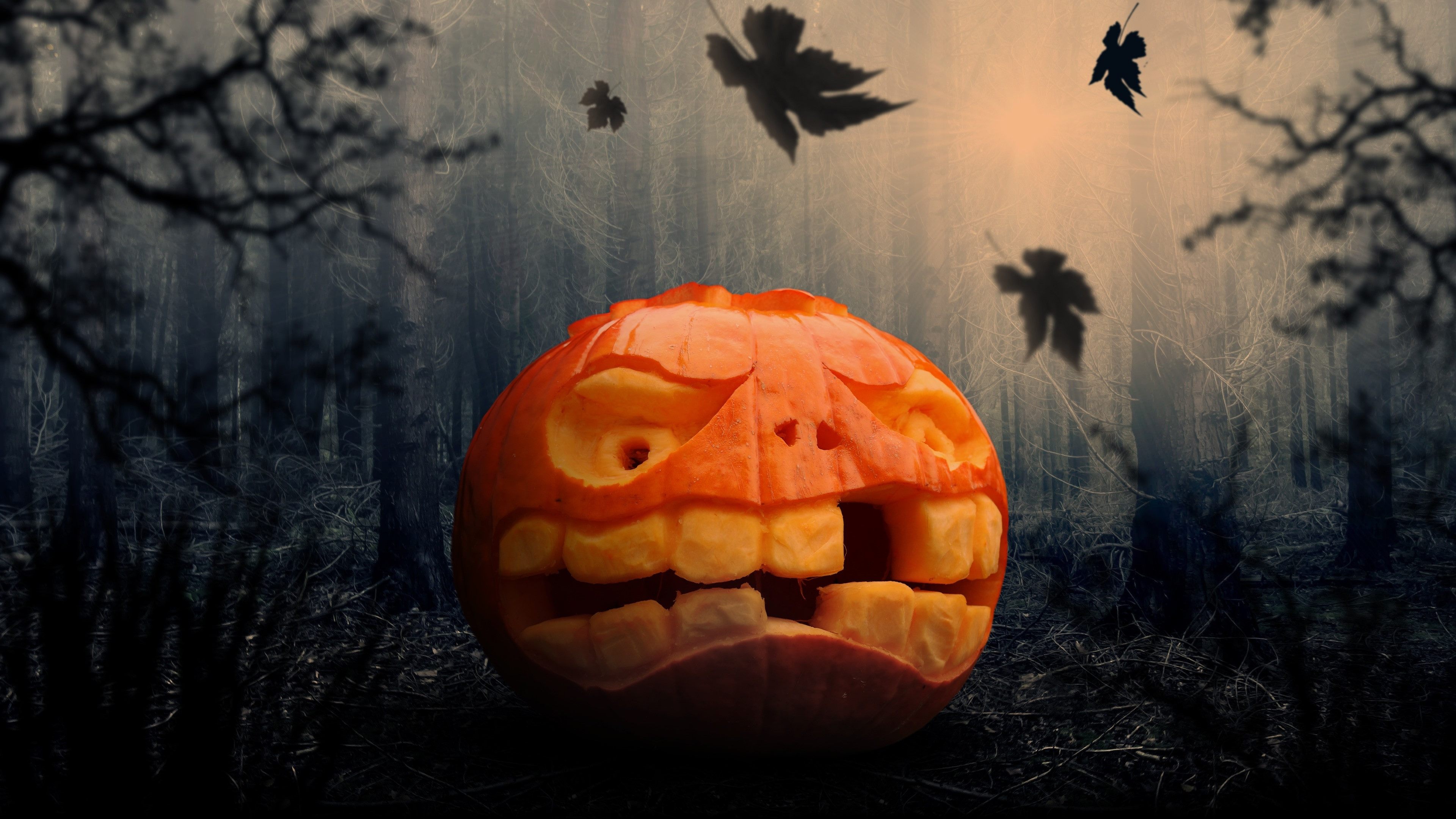 Halloween pumpkin wallpaper 3840x2160