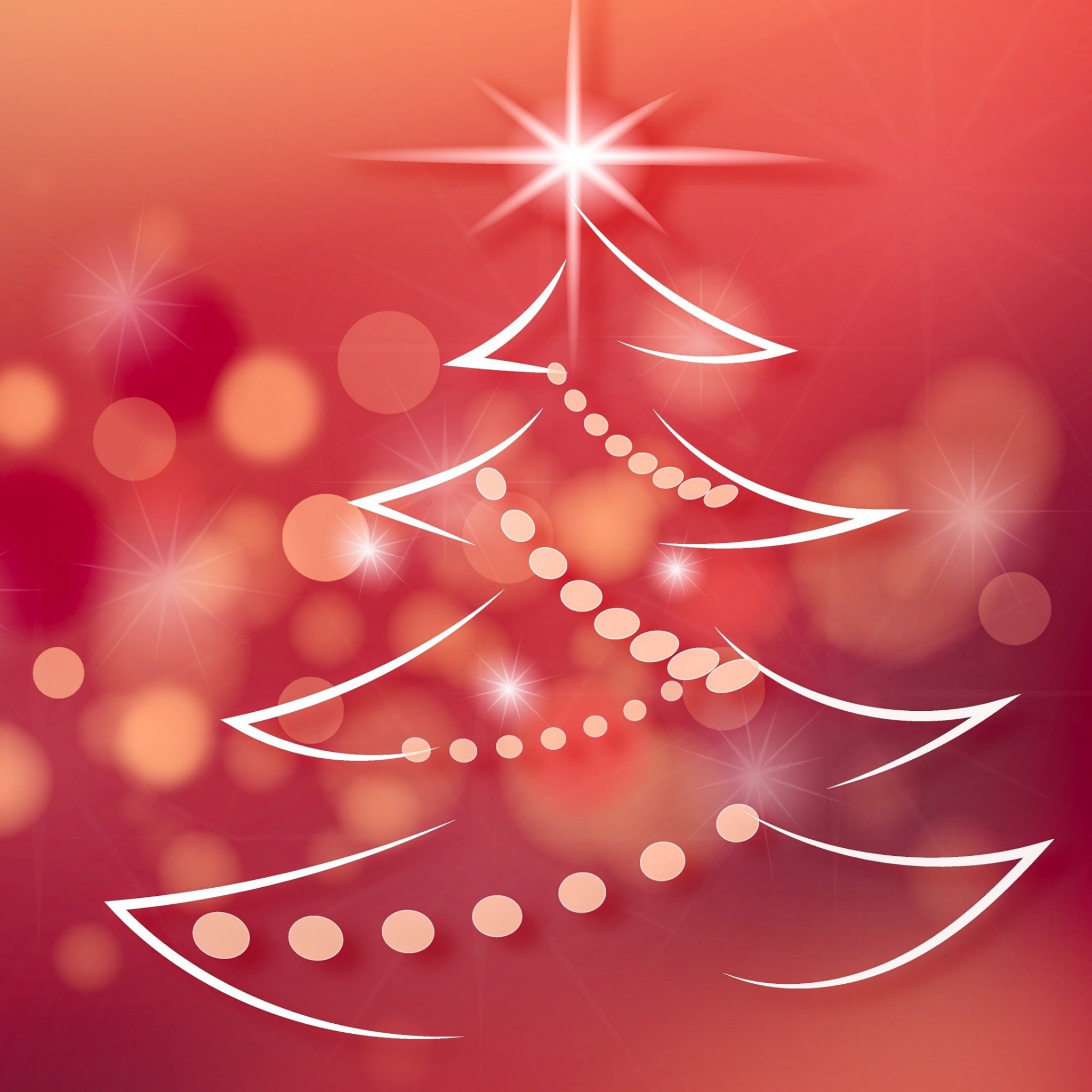 Christmas tree wallpaper 2048x2048