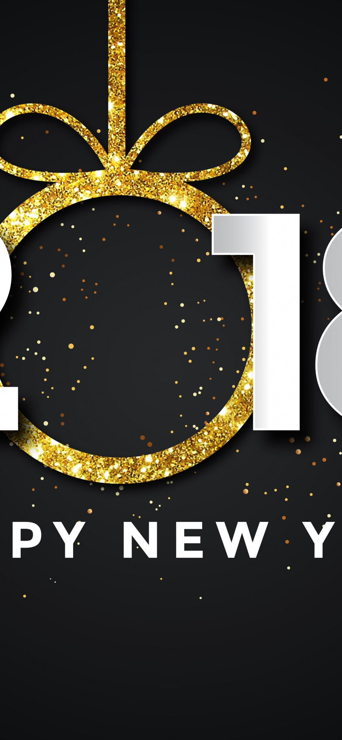 Happy New Year 2018 wallpaper 1125x2436