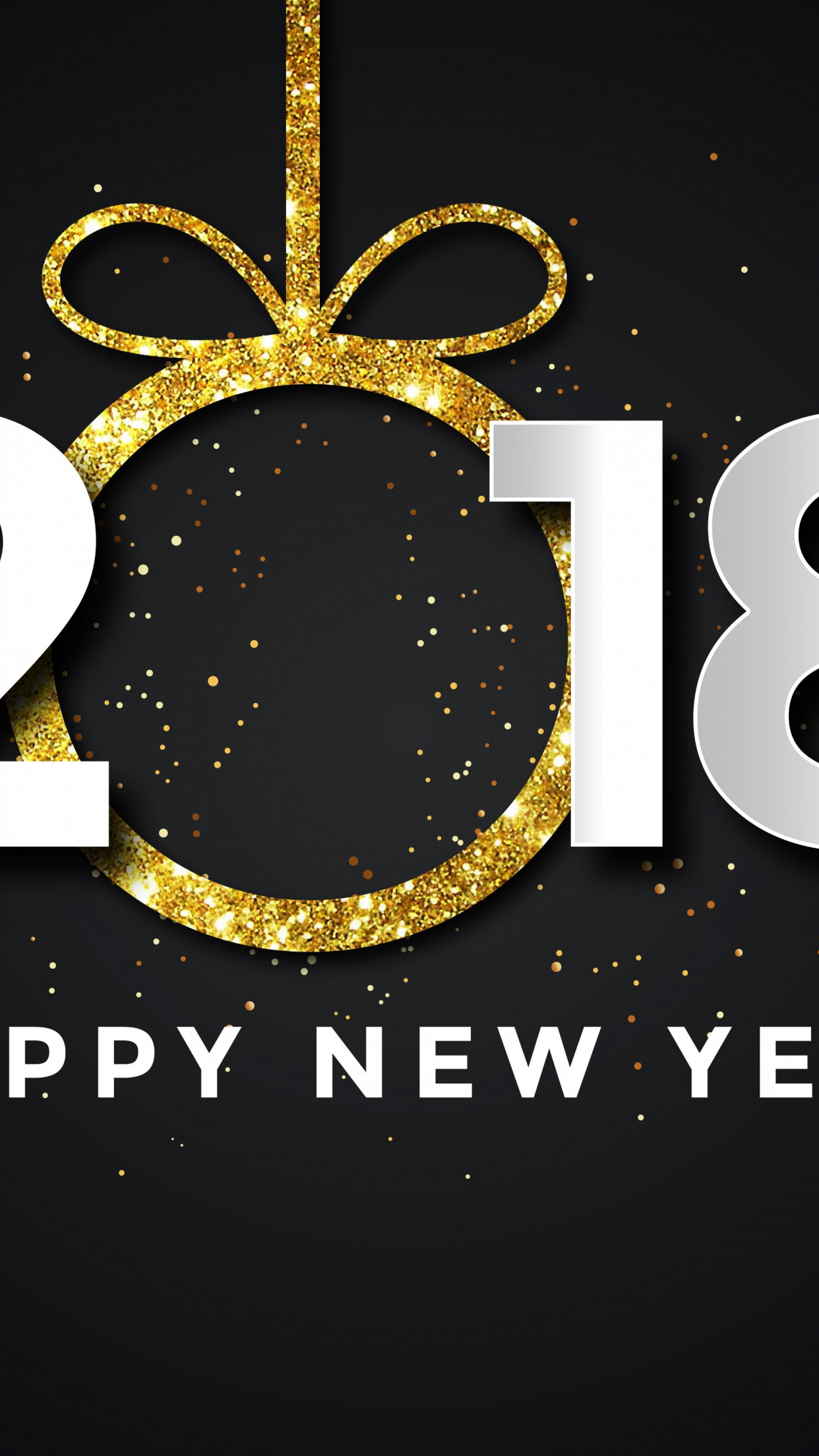 Happy New Year 2018 wallpaper 1242x2208