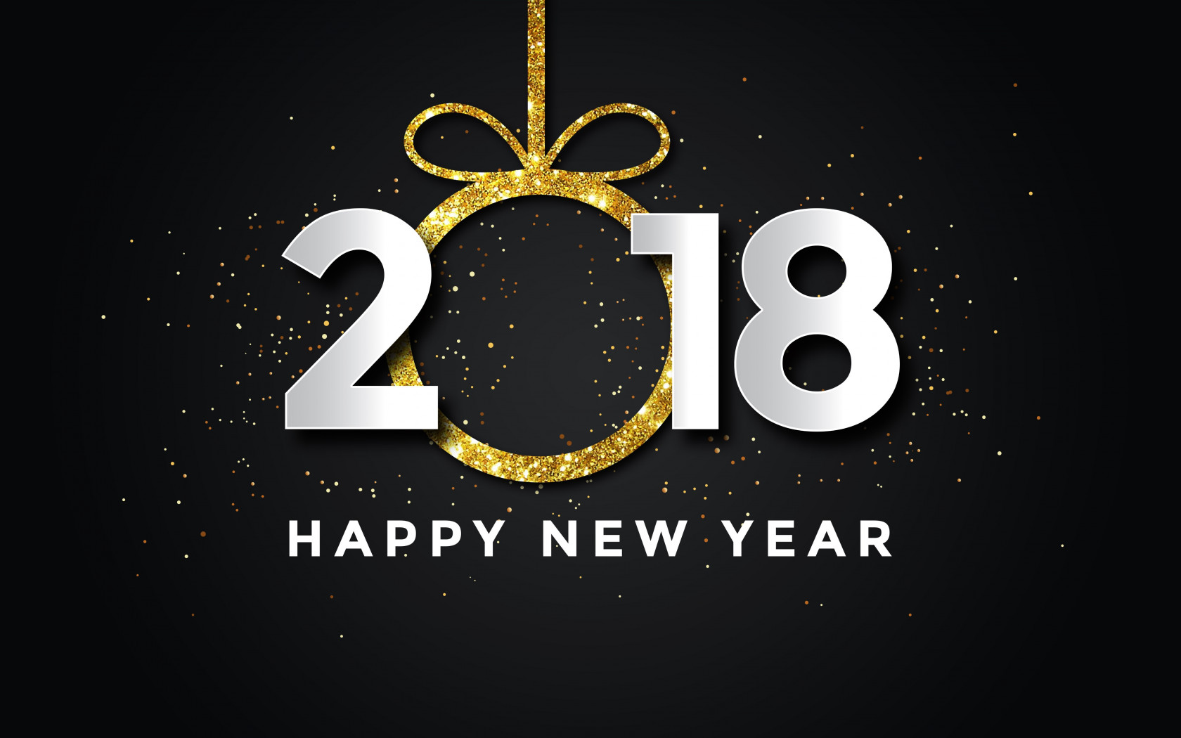 Happy New Year 2018 wallpaper 1680x1050