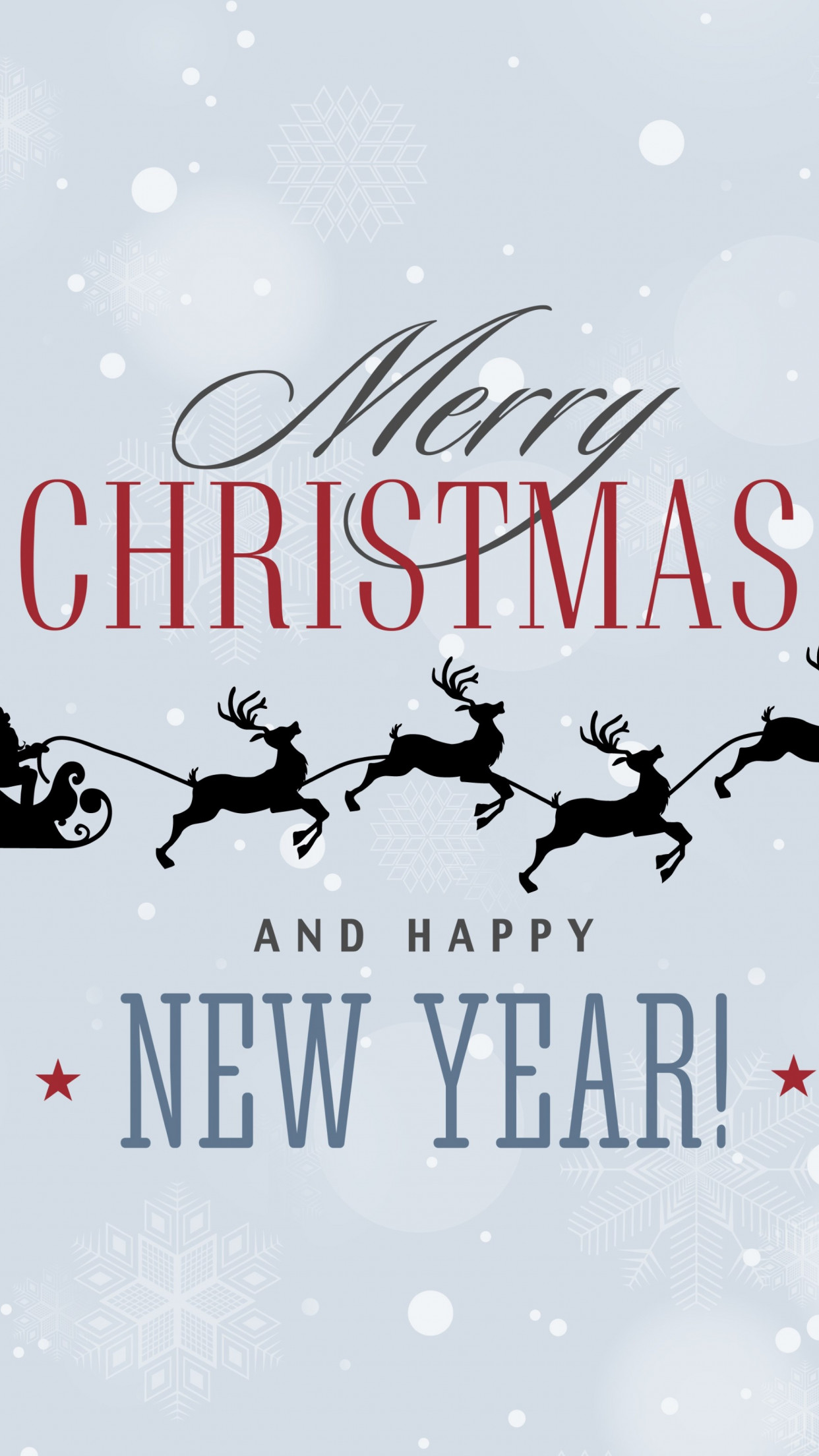 Merry Christmas and a Happy New Year wallpaper 1242x2208