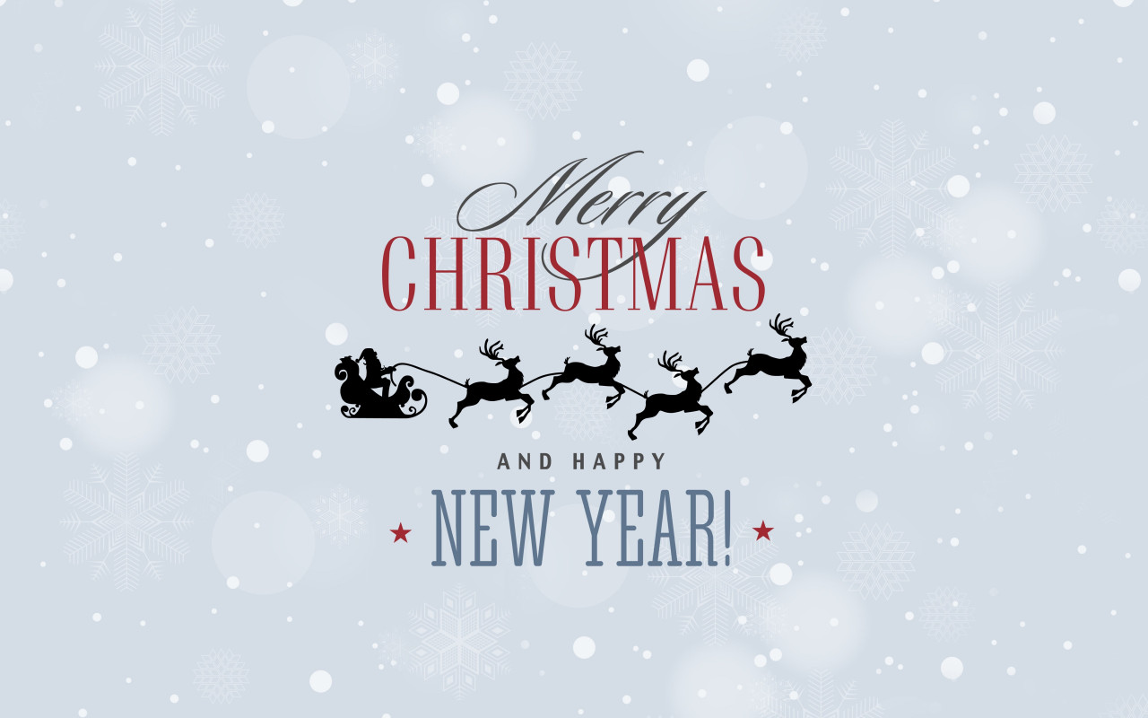 Merry Christmas and a Happy New Year wallpaper 1280x800