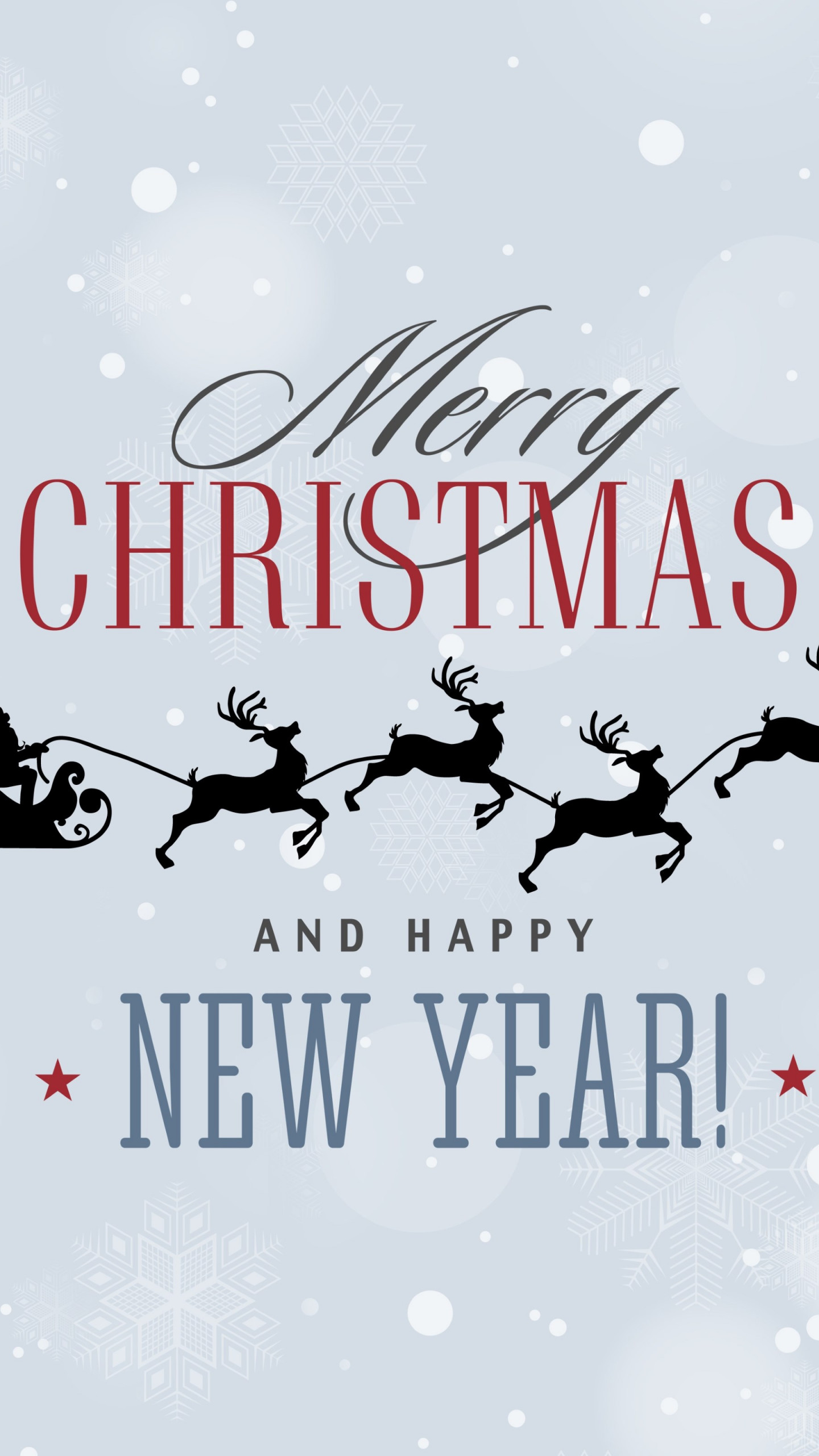 Merry Christmas and a Happy New Year wallpaper 1440x2560