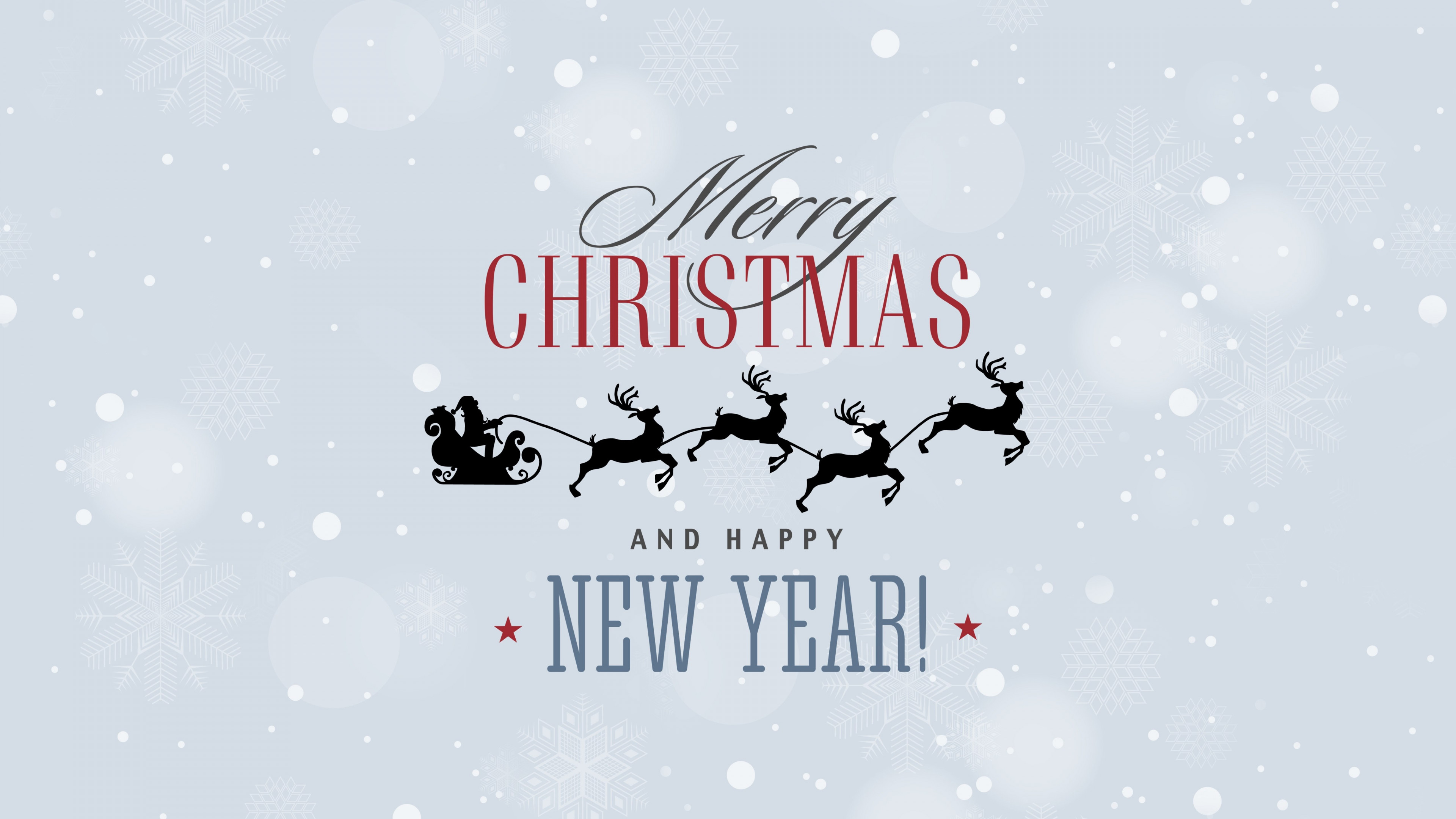 Merry Christmas and a Happy New Year wallpaper 3840x2160