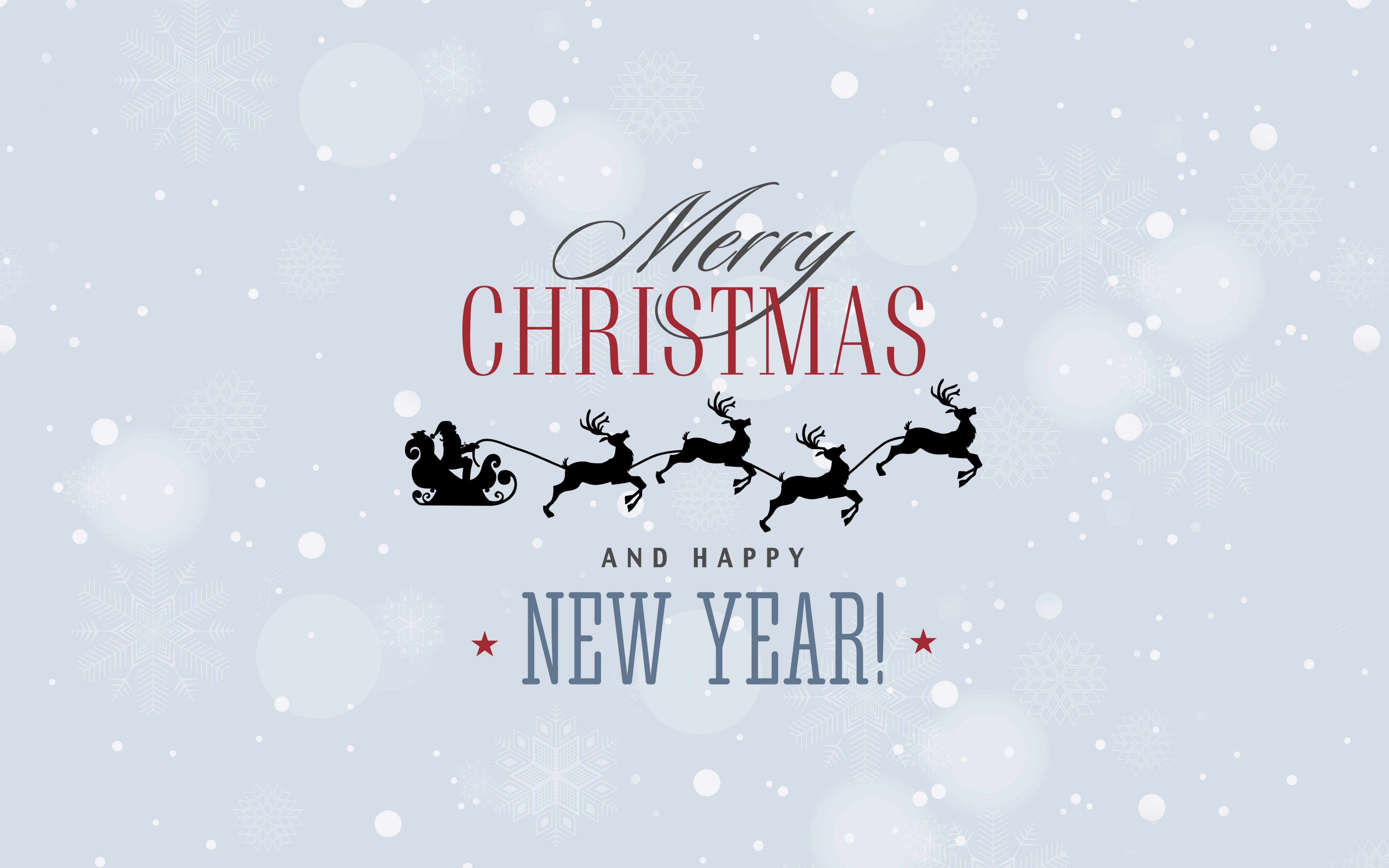 Merry Christmas and a Happy New Year wallpaper 5120x3200