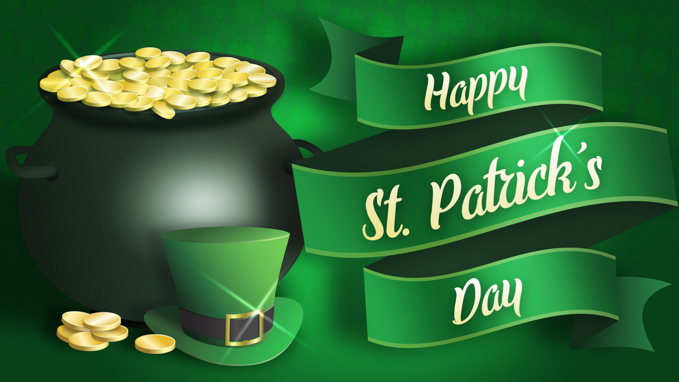 Download wallpaper Happy Saint Patrick's Day 1366x768