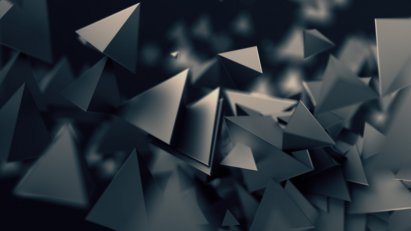 Triangular prisms wallpaper 1366x768