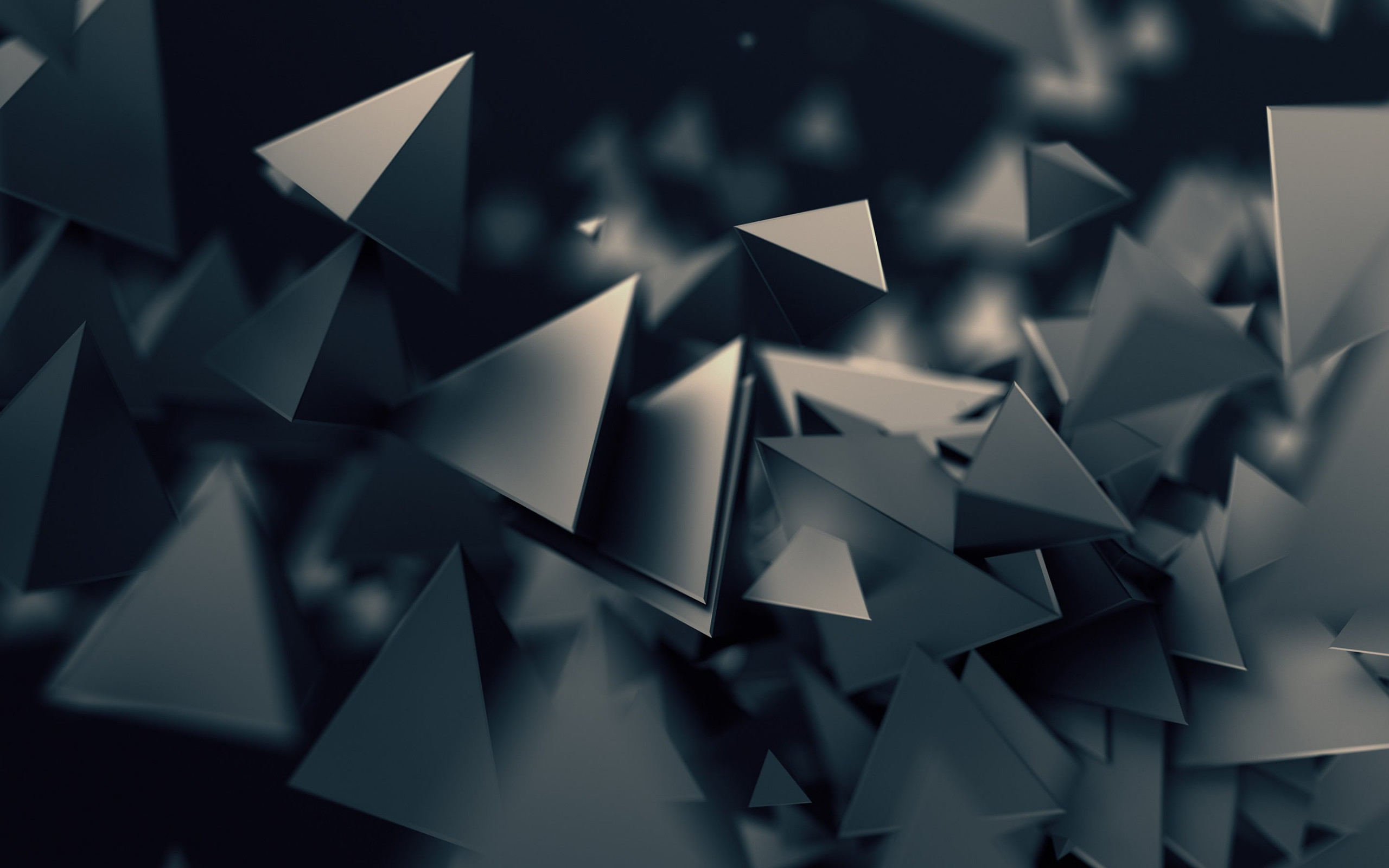 Triangular prisms wallpaper 2560x1600