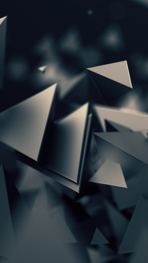 Triangular prisms wallpaper 480x854