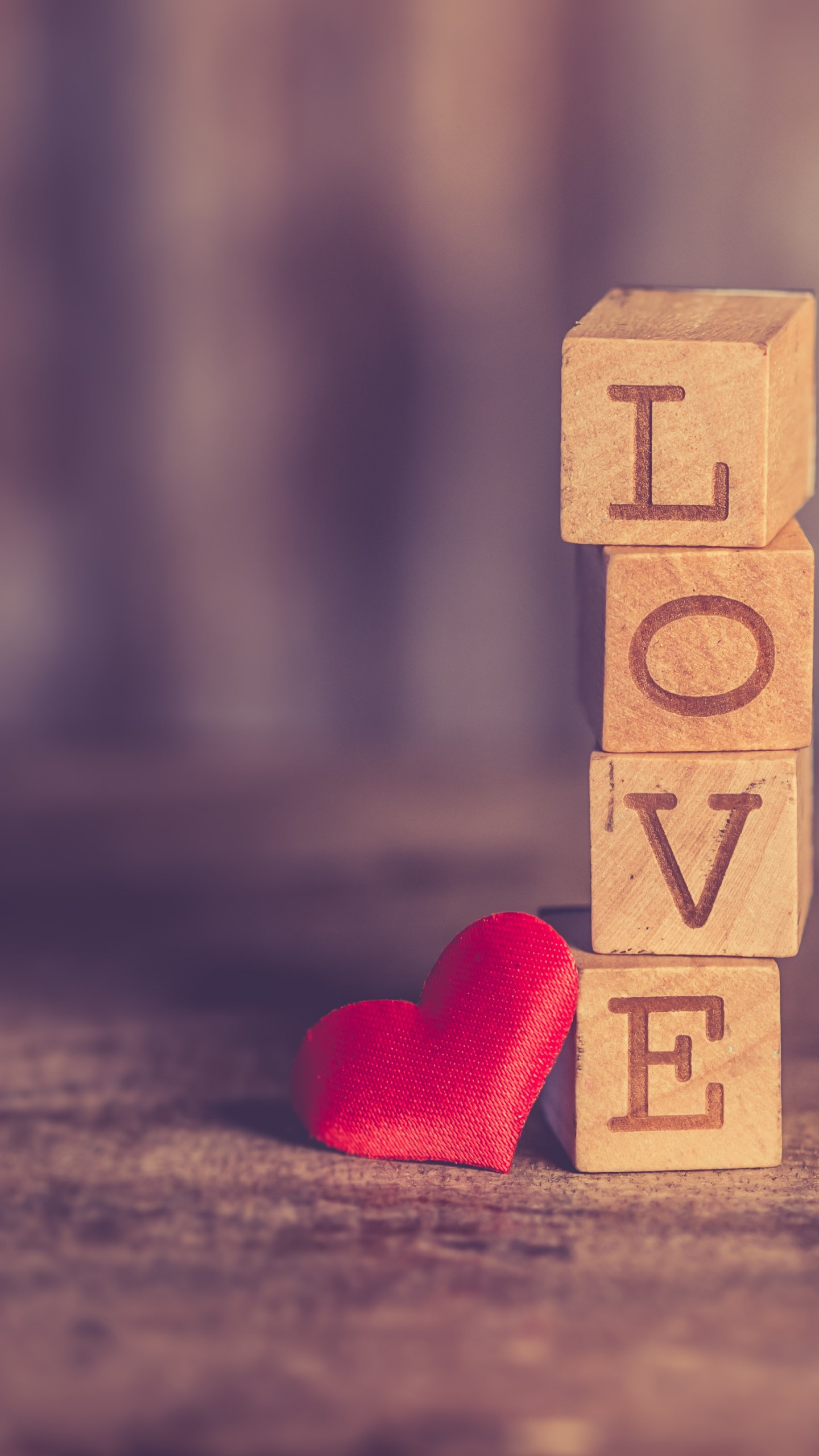 Love message. Valentine's day wallpaper 1440x2560