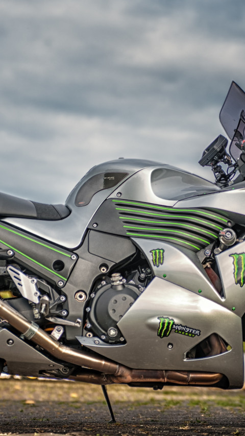 Kawasaki ZZR1400 wallpaper 480x854