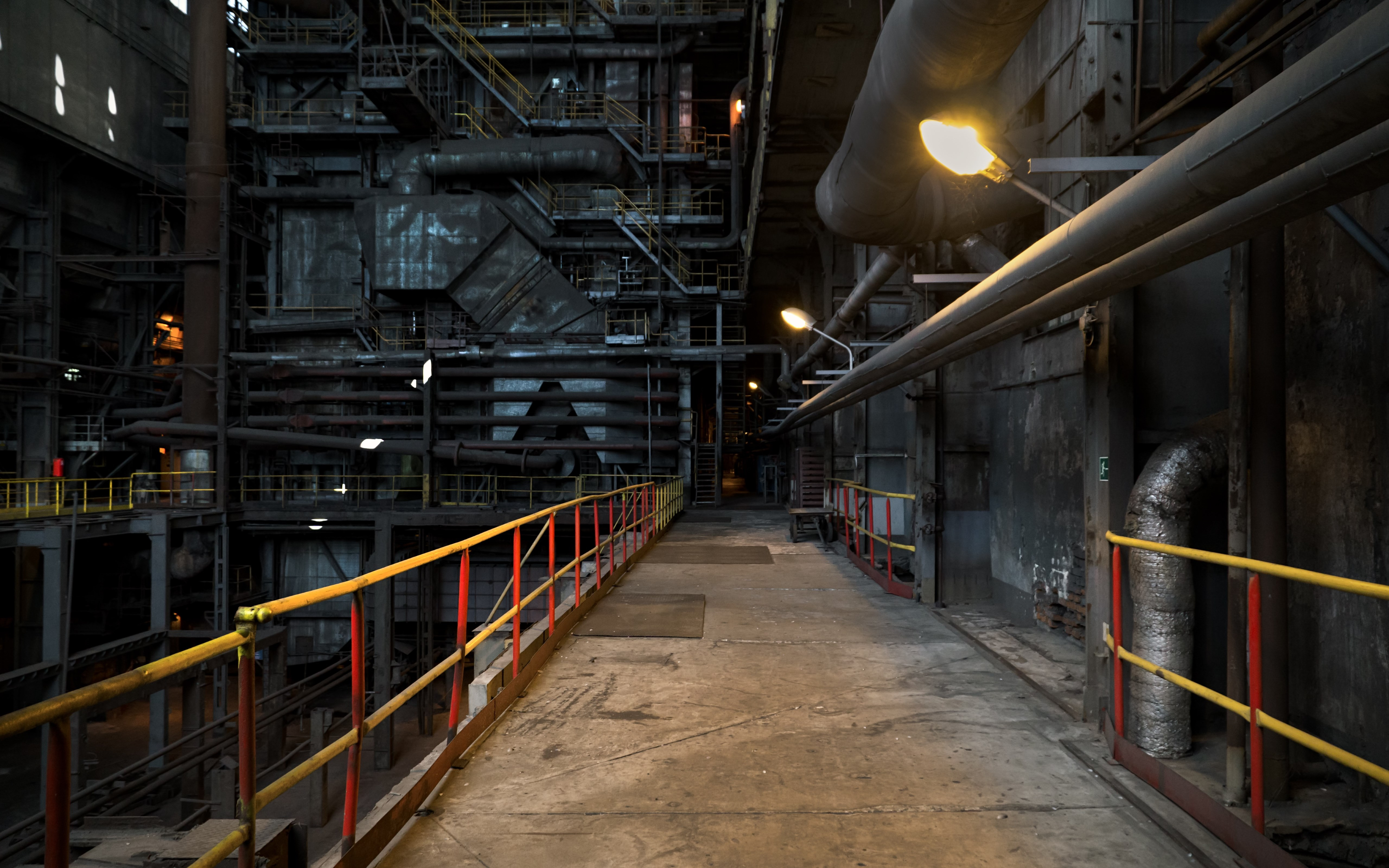 The inside of a power station wallpaper 5120x3200