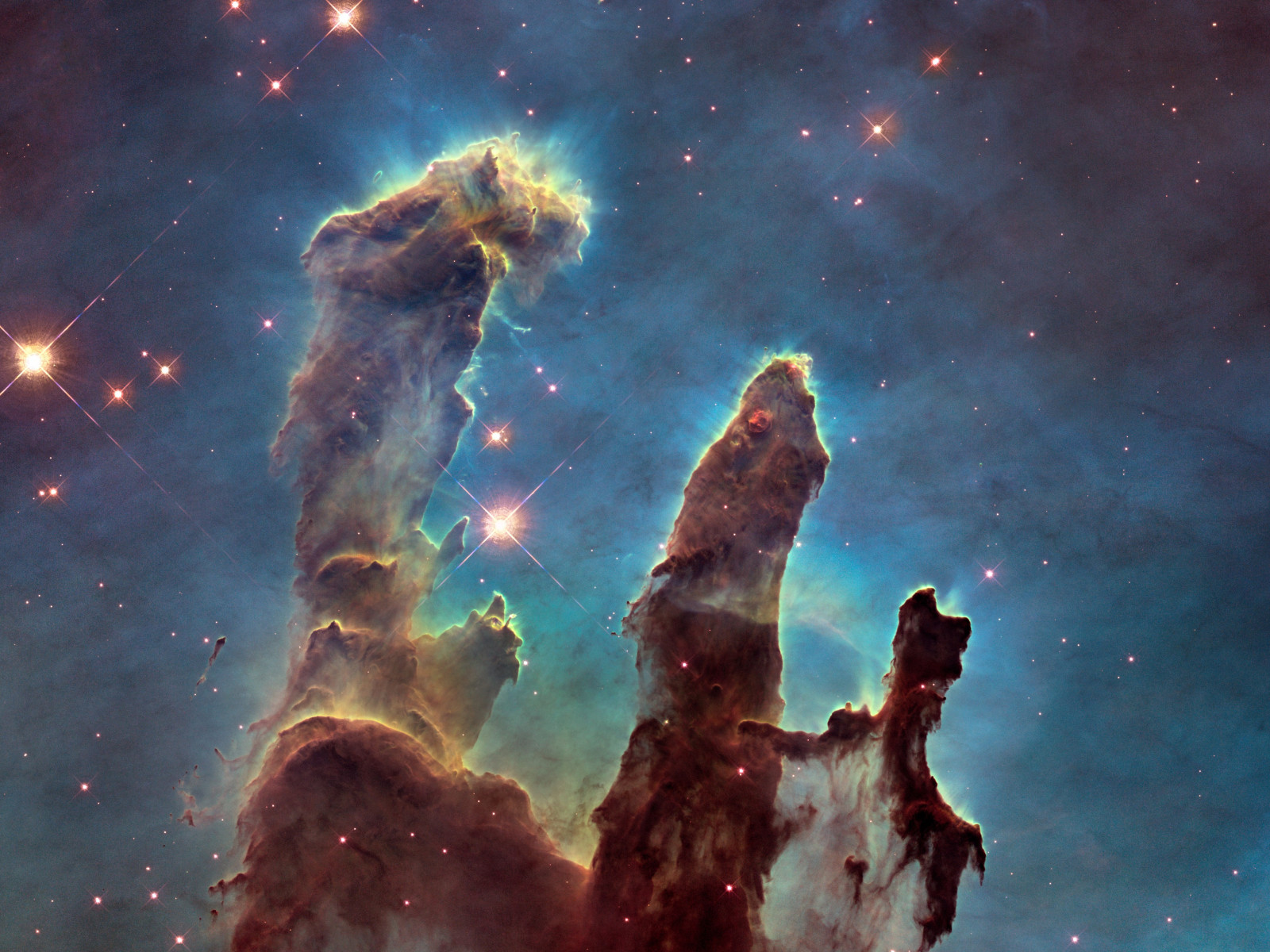 The Eagle Nebula's Pillars of Creation wallpaper 1280x960