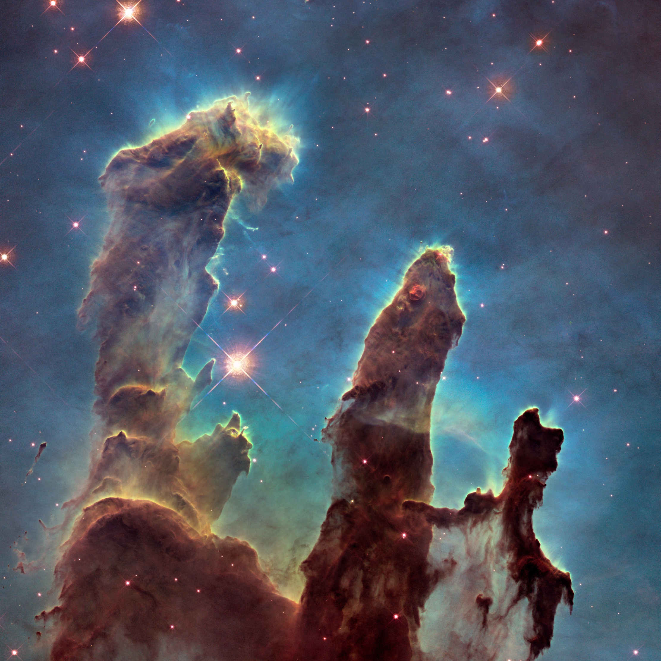 The Eagle Nebula's Pillars of Creation wallpaper 2224x2224
