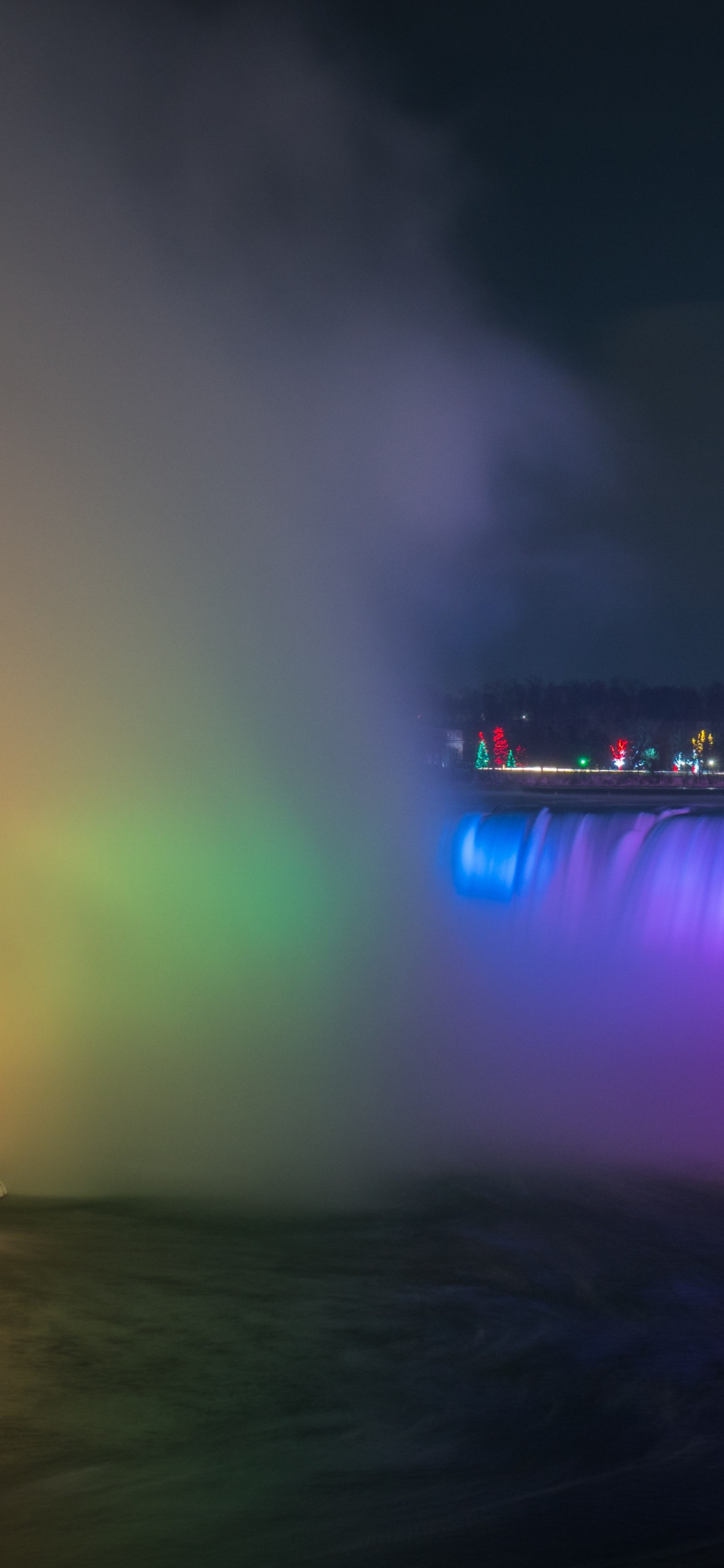 Rainbow over Niagara Falls wallpaper 1125x2436
