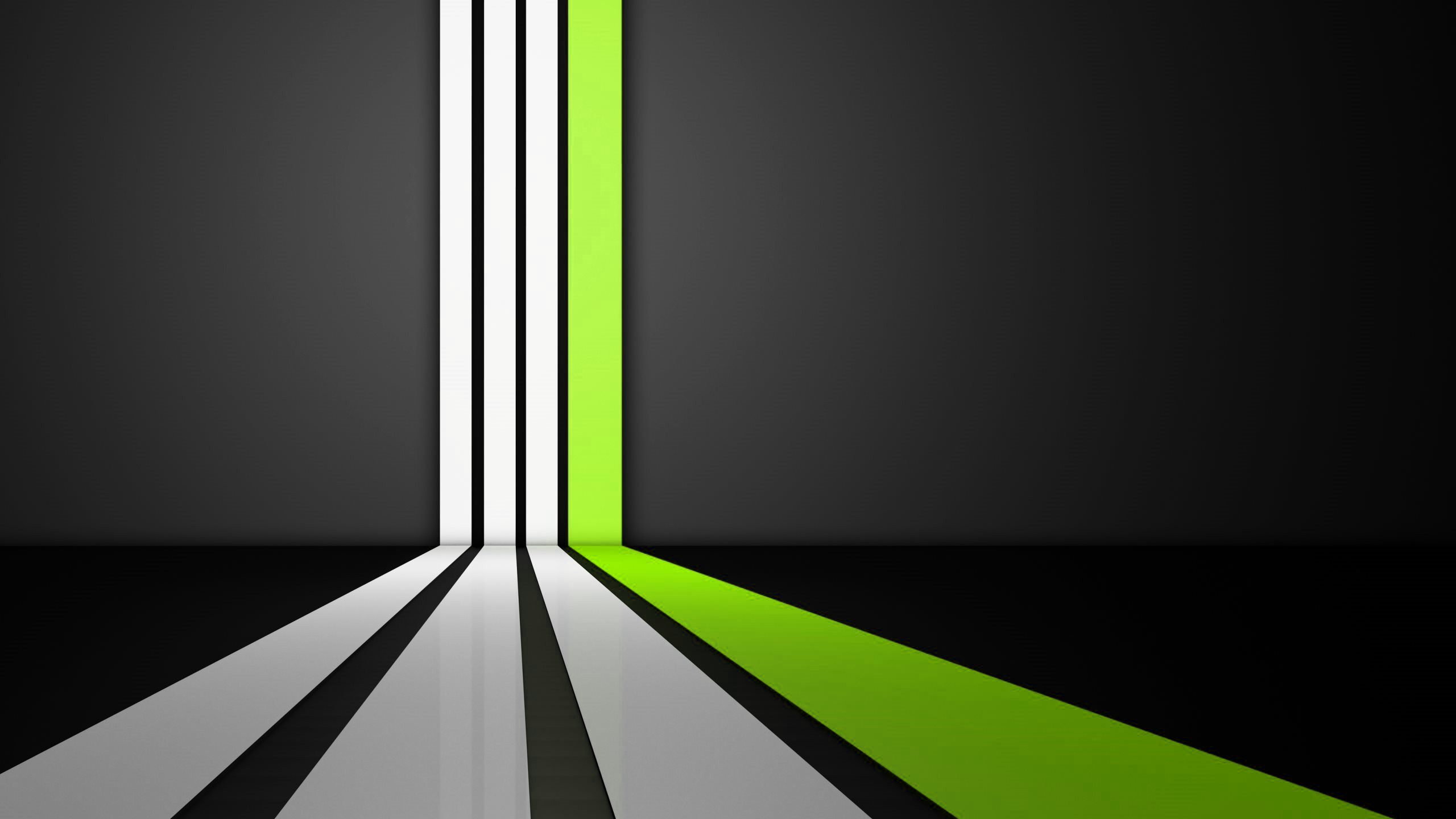 Clean Lines Green wallpaper 2560x1440