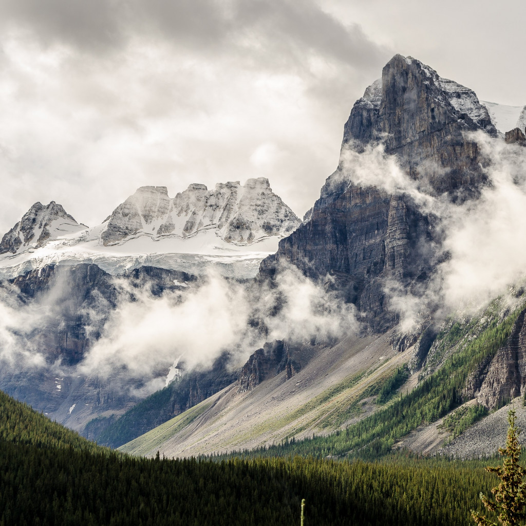 Alberta, Canada, natural landscape wallpaper 1024x1024