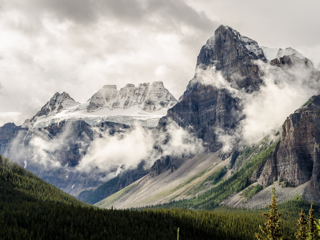 Alberta, Canada, natural landscape wallpaper 1024x768