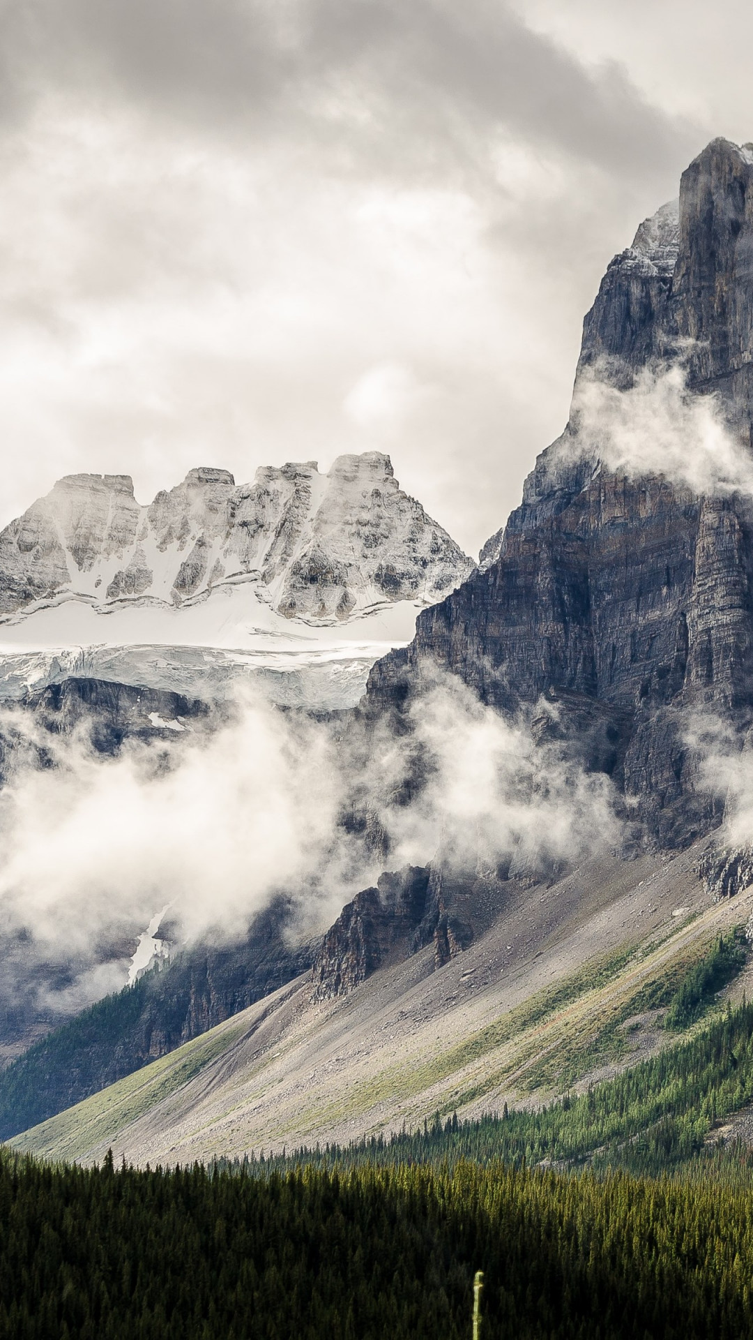 Alberta, Canada, natural landscape wallpaper 1080x1920