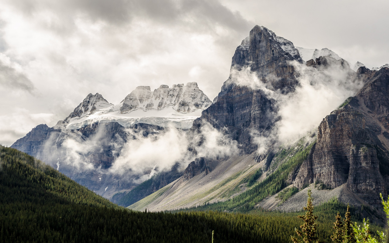Alberta, Canada, natural landscape wallpaper 1280x800