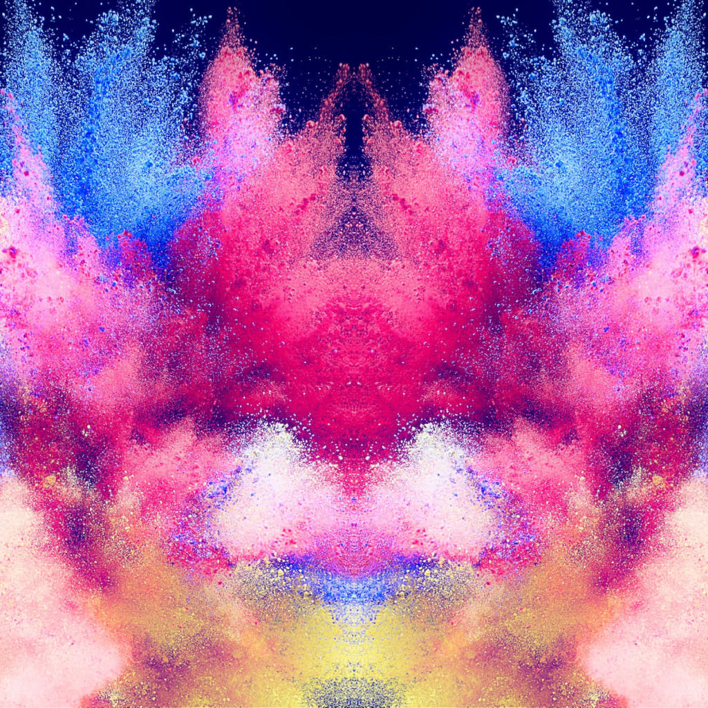 Abstract illustration: Powder colors wallpaper 1024x1024