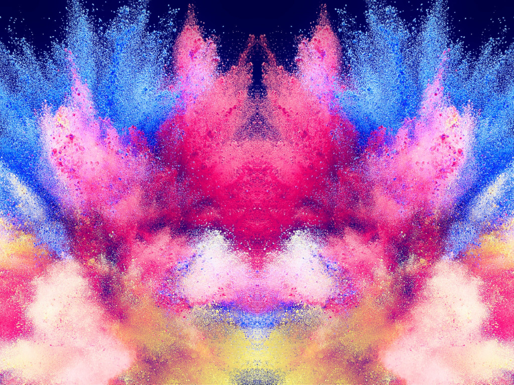 Abstract illustration: Powder colors wallpaper 1024x768