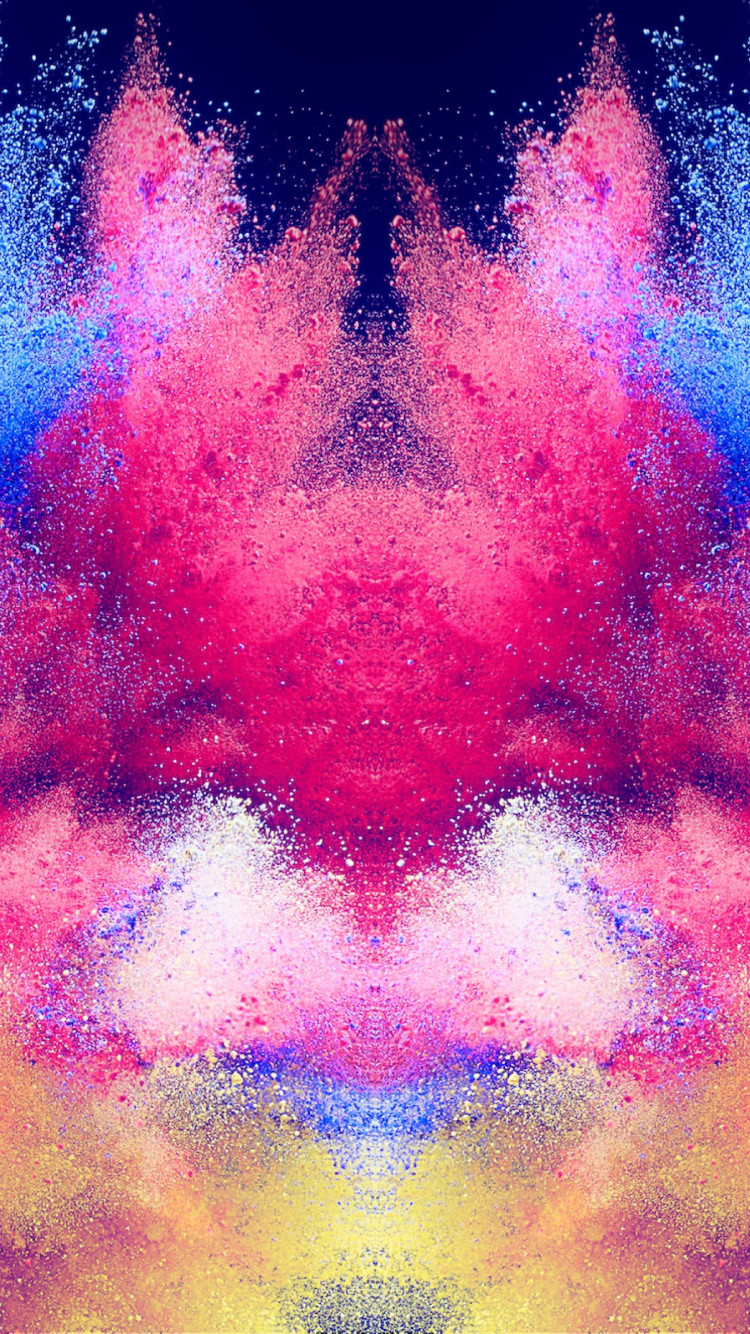 Abstract illustration: Powder colors wallpaper 750x1334