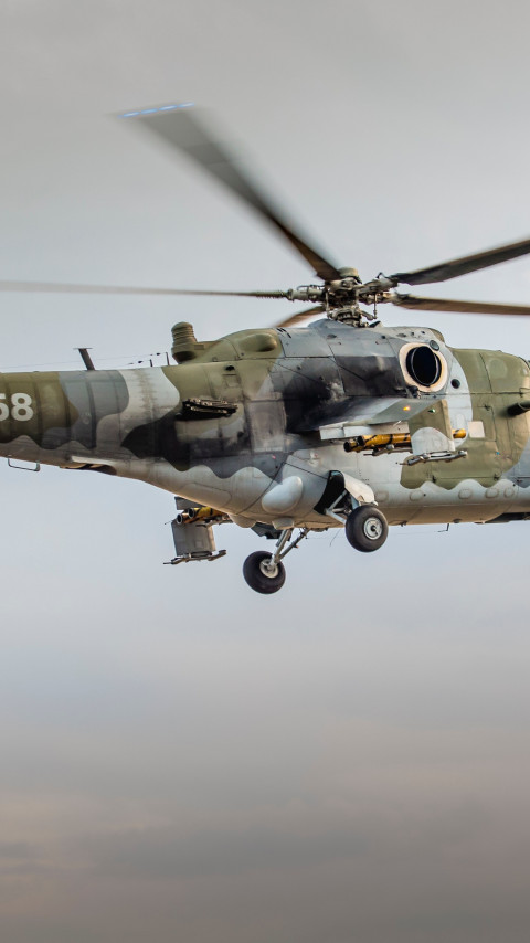 Military helicopter wallpaper 480x854