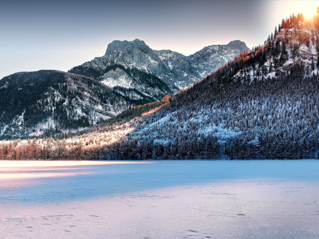 Dreamy Winter landscape wallpaper 1024x768