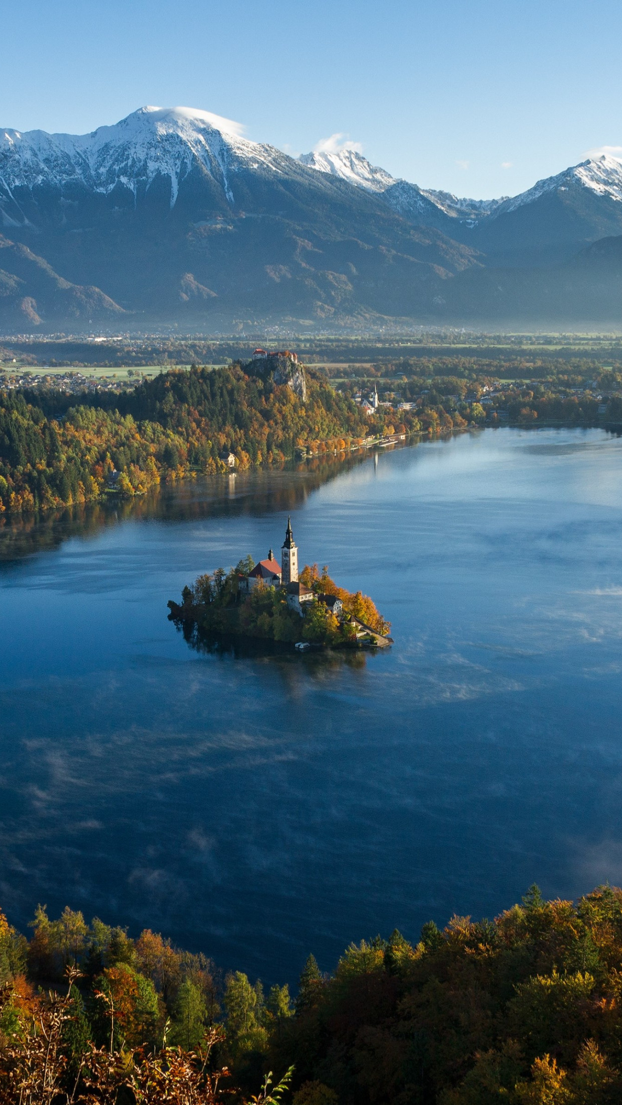 Best landscape from Bled, Slovenia wallpaper 1242x2208