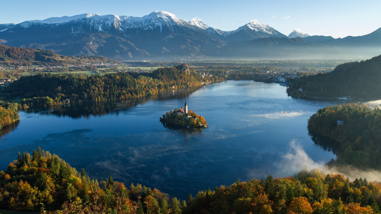 Best landscape from Bled, Slovenia wallpaper 1280x720