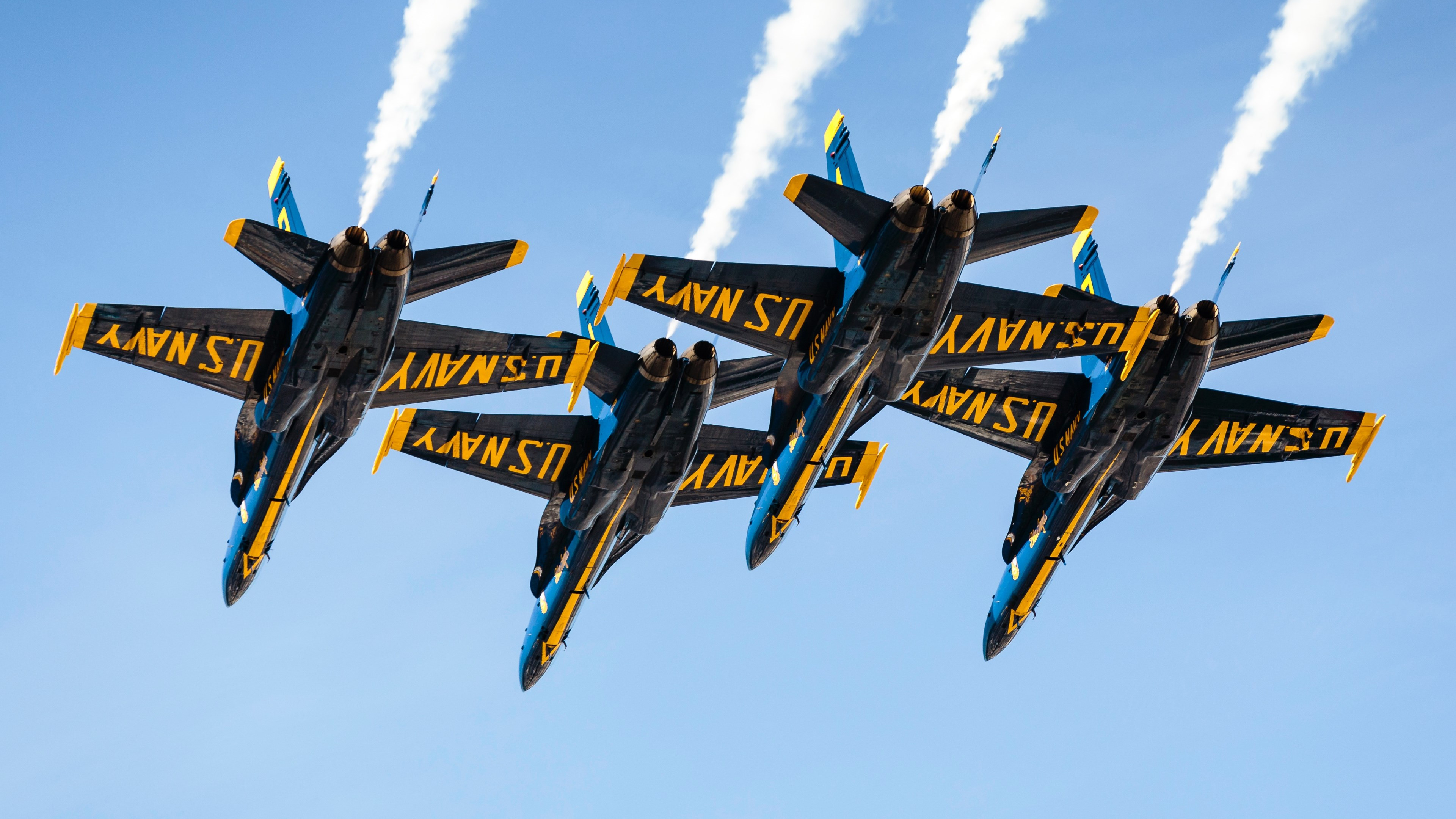 Download wallpaper Blue Angels at San Francisco airshow 3840x2160